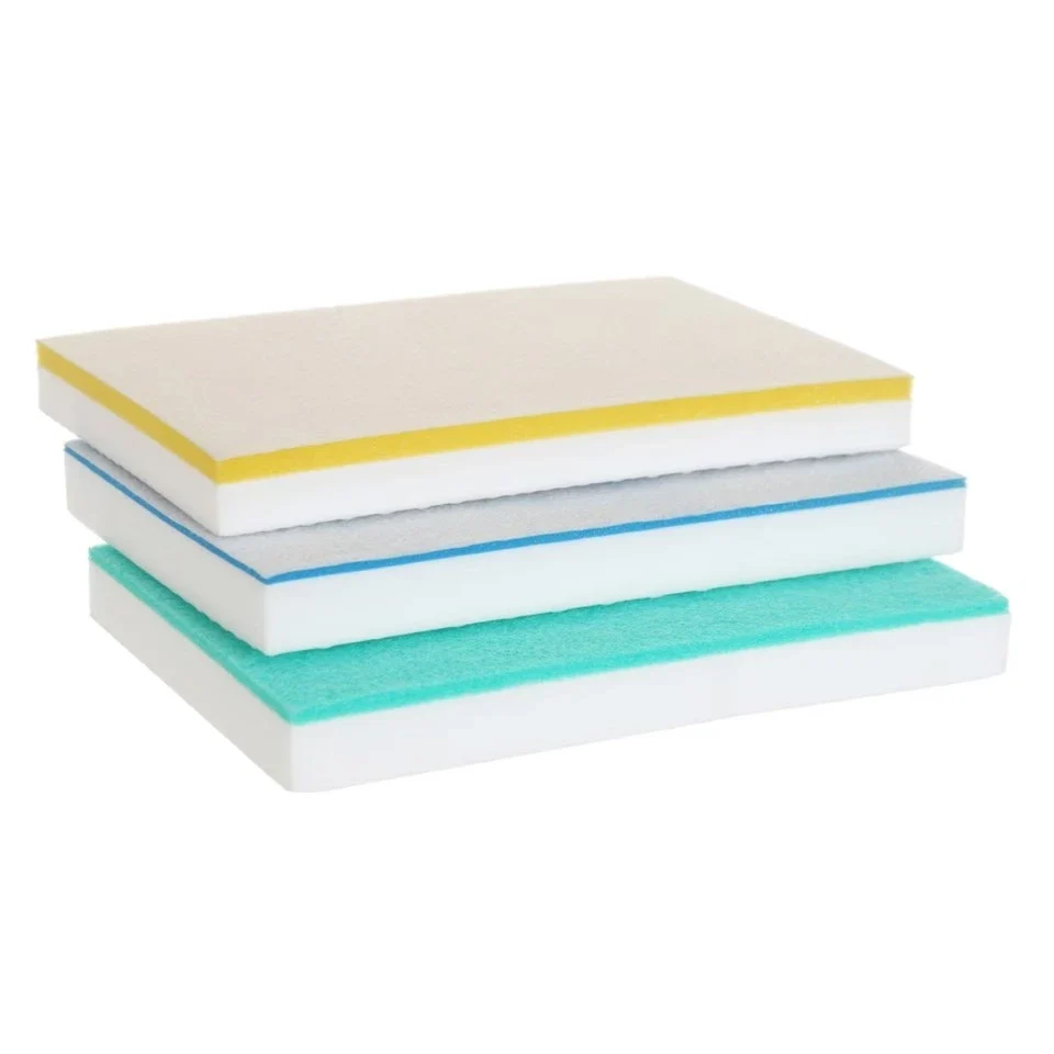 Fleecy Polyurethane Sponge With Combo Melamine Pad