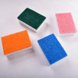 Melamine Sponges With Scouring Pad Durable Cleaning 2