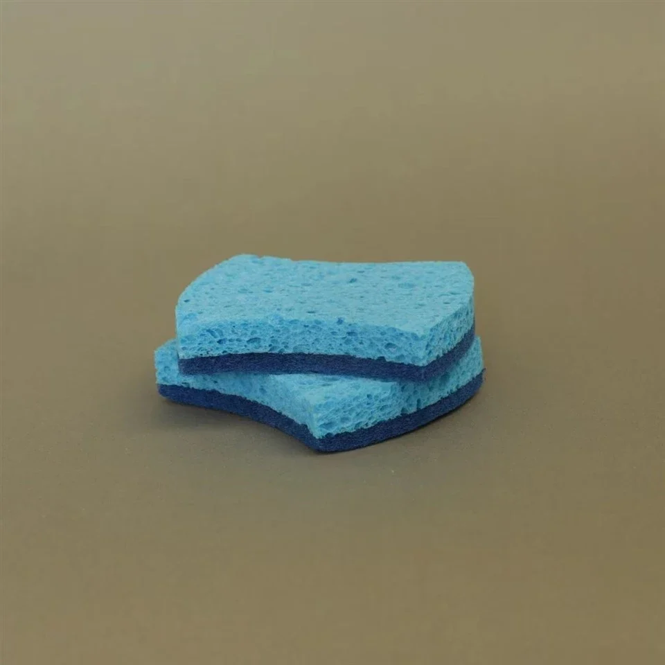 Blue Cellulose Sponge Composite Scouring Pad 4
