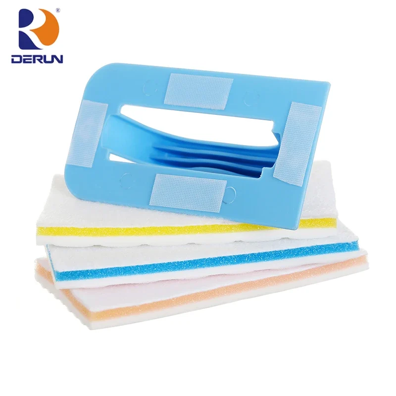Sponge Brush with Blue Handle