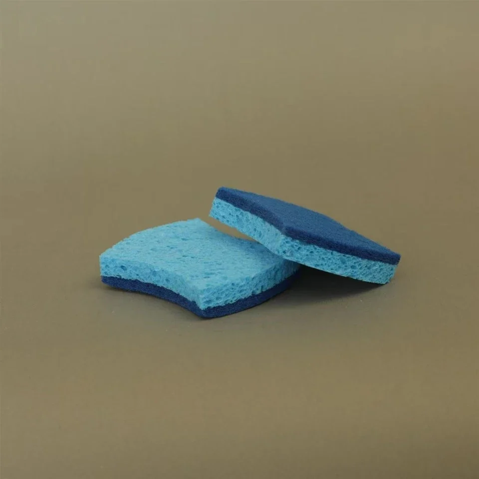 Blue Cellulose Sponge Composite Scouring Pad 6