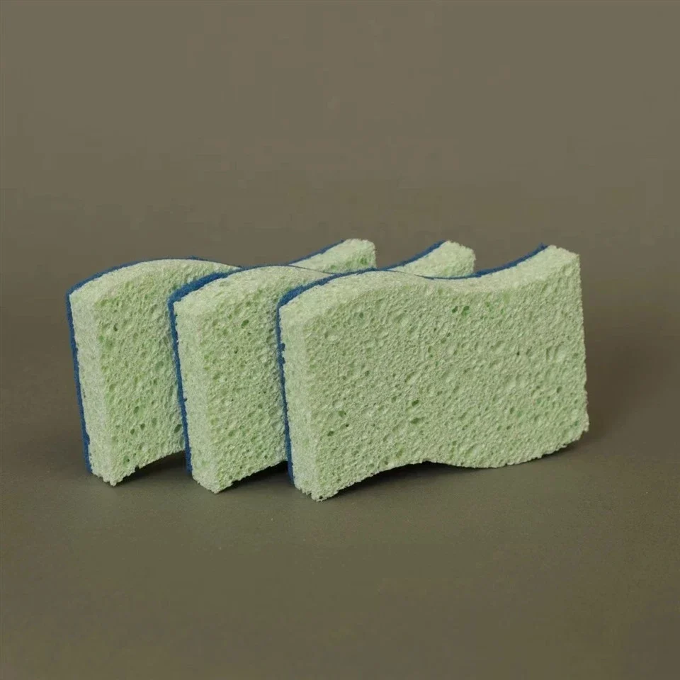 Blue Cellulose Sponge Composite Scouring Pad 5